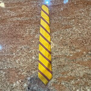 J.Crew Silk Tie Yellow Red Blue Stripe Classic Preppy Repp Style